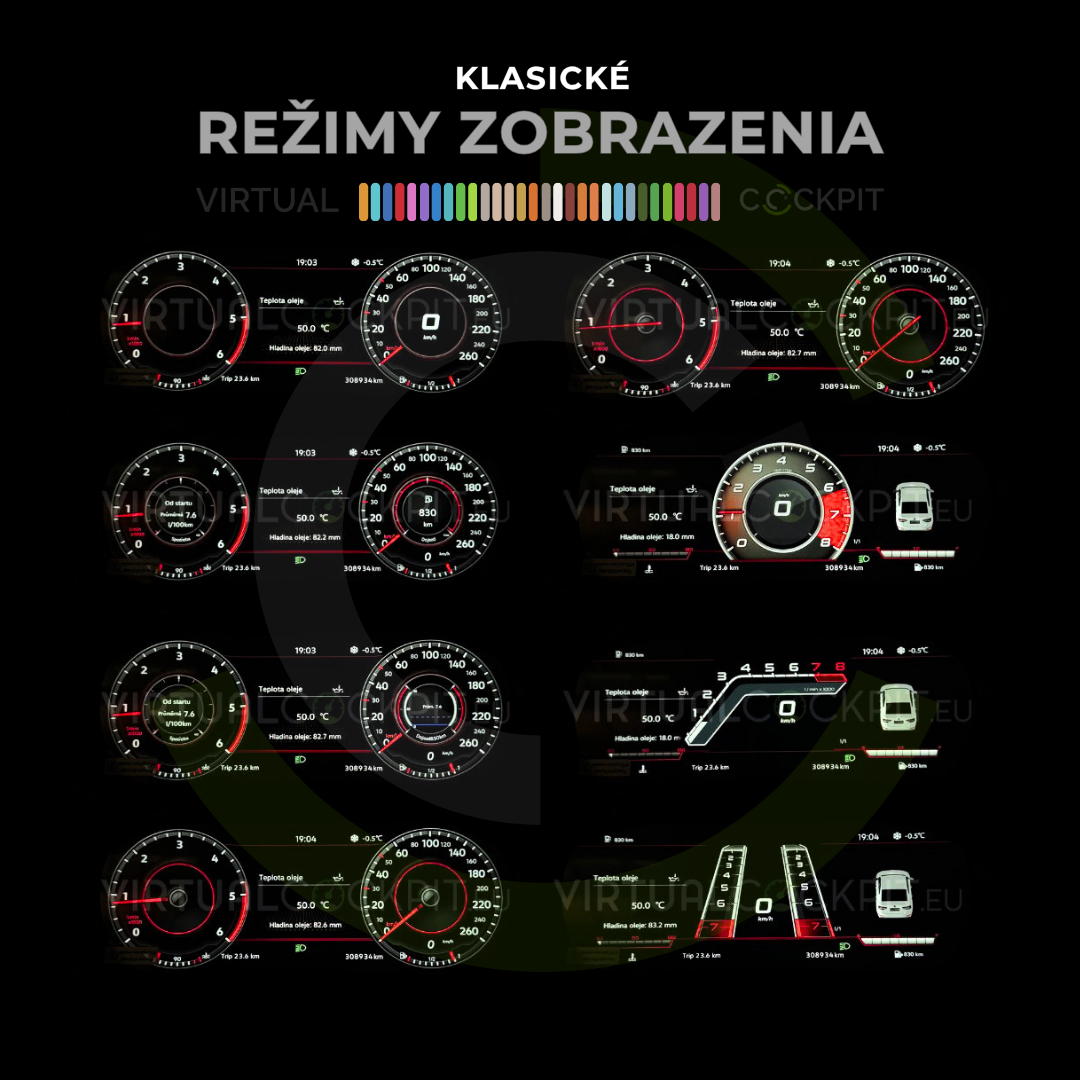 Preview of Virtual Cockpit graphics and gauge styles