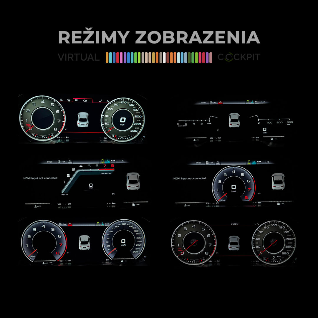 Preview of the alternative Audi Virtual Cockpit mode