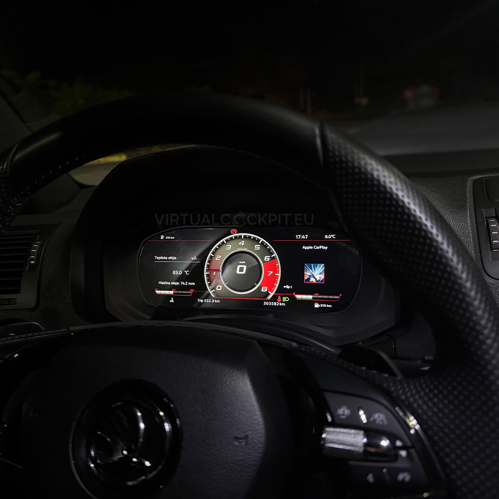 Virtual Cockpit Škoda Octavia 2