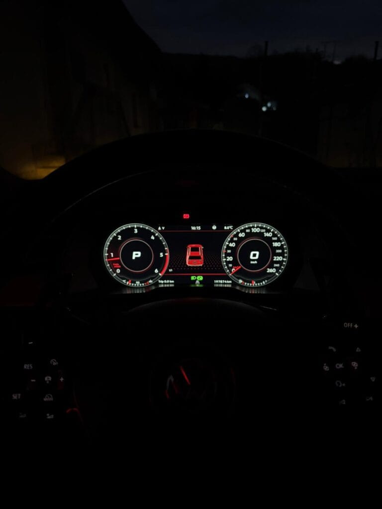 Volkswagen Passat B8 Virtual Cockpit, styl wyświetlania 2