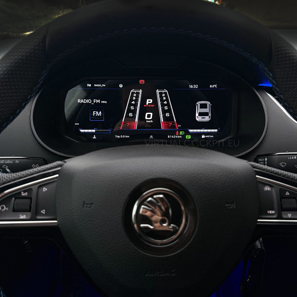 Škoda Octavia 3 Virtual Cockpit, styl wyświetlania 4