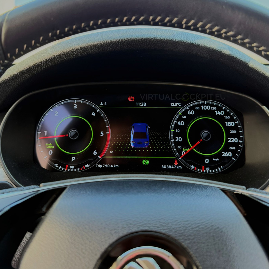 Navigation and Android Auto in Virtual Cockpit