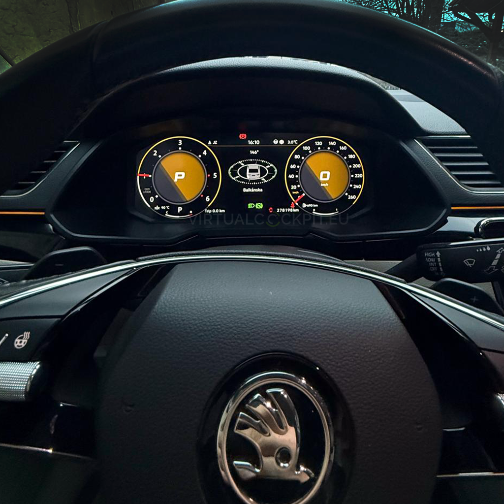 Škoda Superb 3 Virtual Cockpit – widok 4