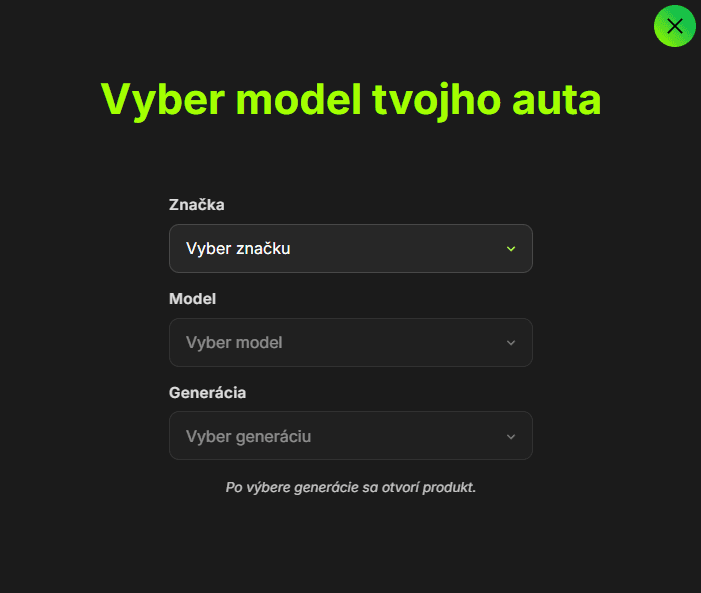 Formulár kompatibility vozidiel